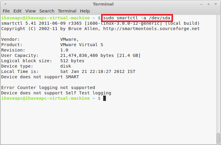 How To Quickly Check HDDs For SMART Errors Using Linux Mint / Ubuntu Terminal