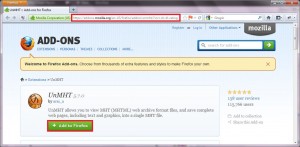 How To Save Web Pages As MHT Files Using Firefox