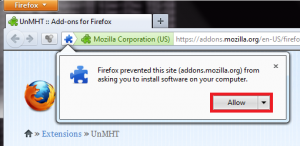 How To Save Web Pages As MHT Files Using Firefox