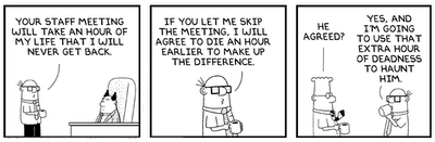 Staff meetings v/s dying