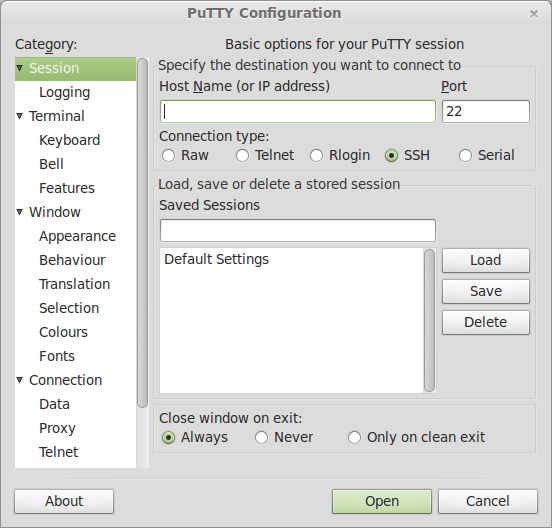 How To Install And Use PuTTY In Linux Mint / Ubuntu