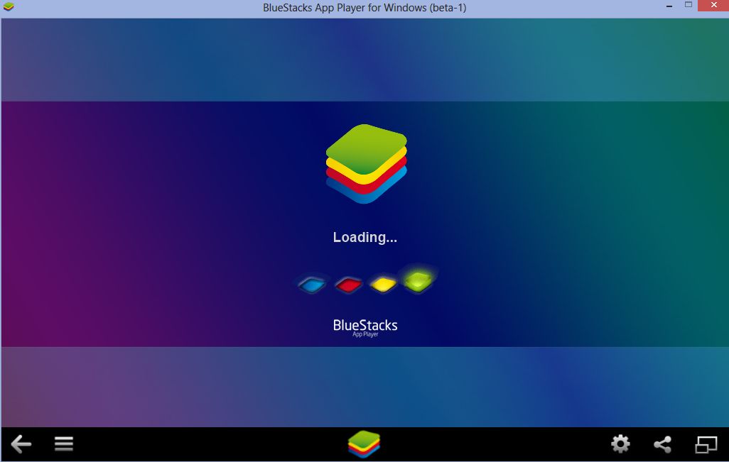 BlueStacks App Player boot up