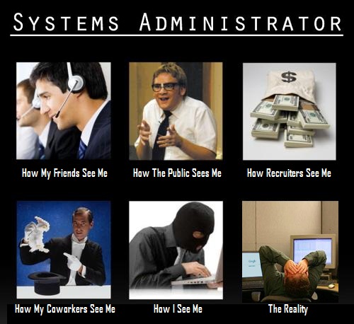 The many moods of sysadmin : funny