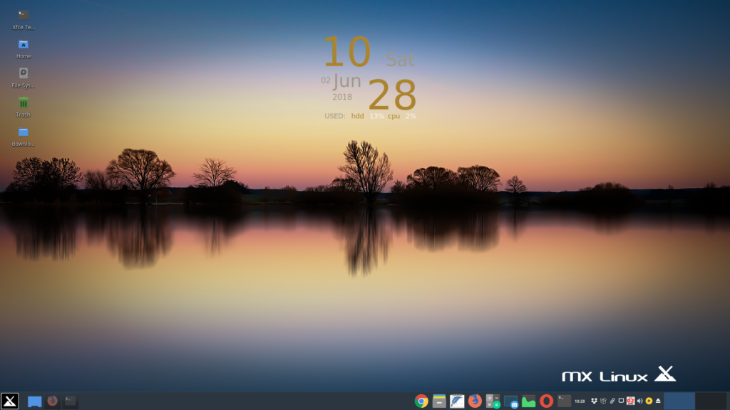 MX Linux desktop 