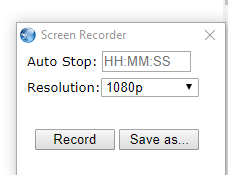 screen recorder in slimjet browser