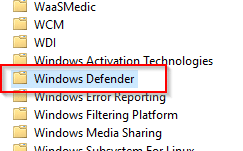 Windows Defender scheduled tasks in Windows 10