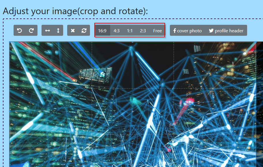 changing aspect ratio of images using resize my image