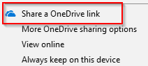 sharing a onedrive link