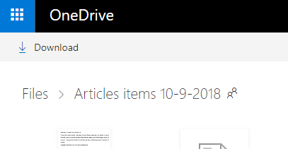 onedrive files and folders shared as read-only