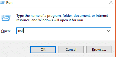 Accessing on-screen keyboard in Windows 10