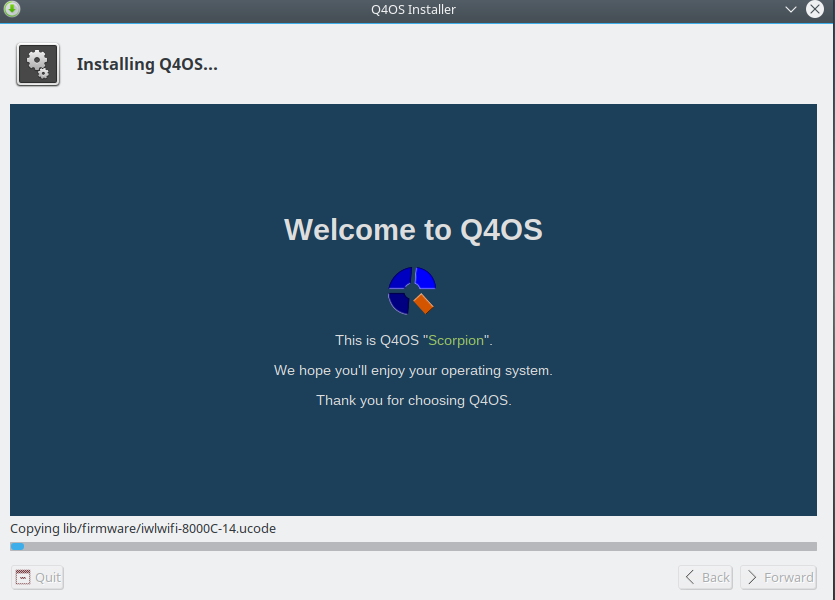 installing Q4OS 