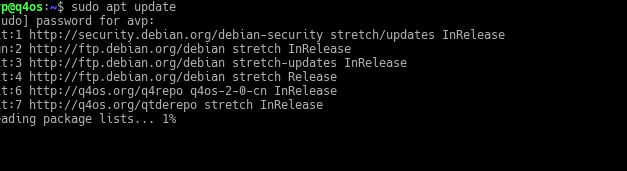 running Q4OS package updates from Linux Terminal