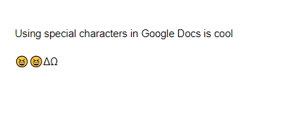 special characters inserted in Google Docs