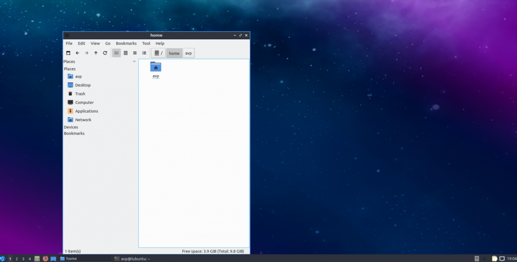 Lubuntu 18.10 with LXQt desktop environment