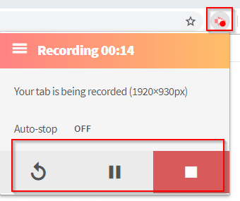 recording Chrome tab using Screencastify