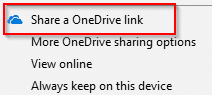 sharing OneDrive files and folders