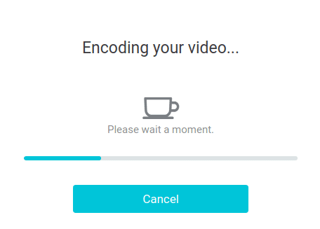 video being encoded before it is downloaded in FlexClip 