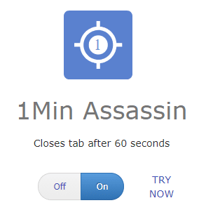 1 Min Assassin nudge in HabitLab 