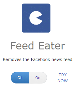 Feed Eater nudge for Facebook in HabitLab 