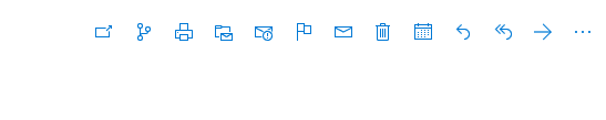 added quick actions visible in outlook.com