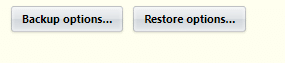 using backup and restore options in History Eraser