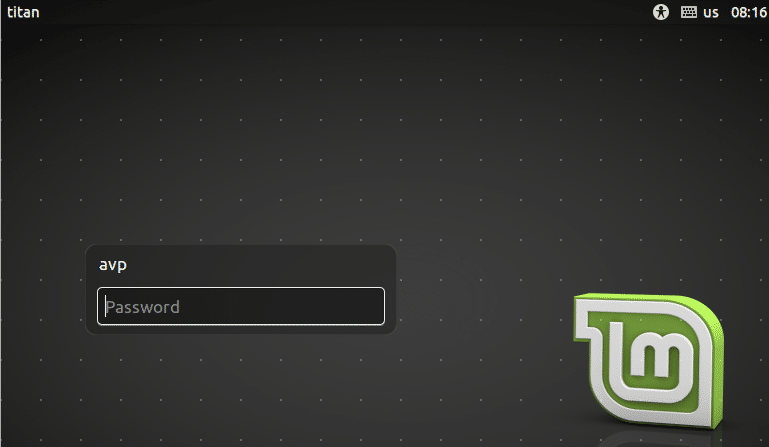 regular user login session in Linux Mint