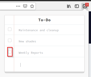 creating to-do lists in Firefox using MinimaList 