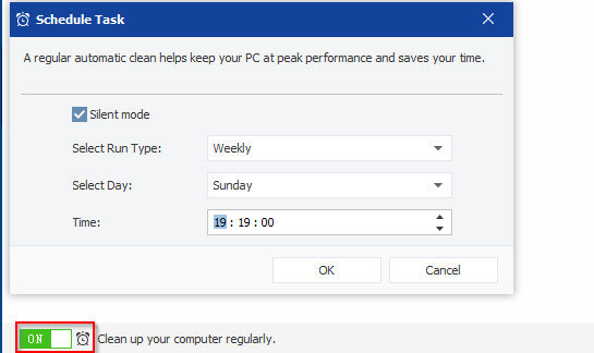 scheduling PC checkup using WiseCare365 Pro