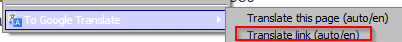 translating individual articles from web pages using To Google Translate
