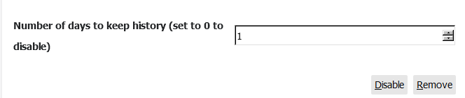 configuring History Cleaner add-on to auto delete history after 1 day