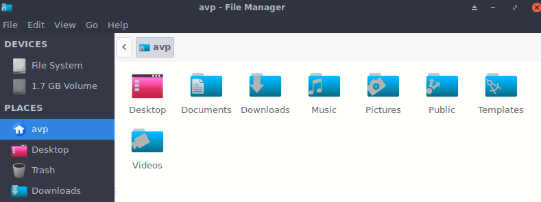 Thunar file manager in EmmabuntÃƒÂ¼s 