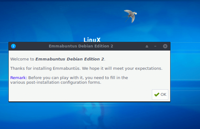 post installation tasks in EmmabuntÃƒÂ¼s 