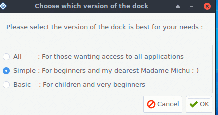 choosing a dock version in EmmabuntÃƒÂ¼s 