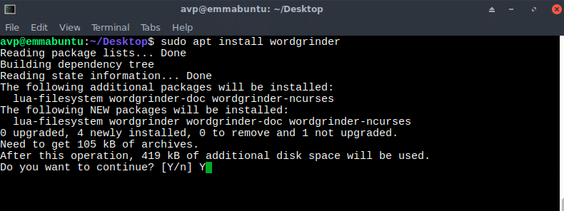 installing packages using apt in EmmabuntÃƒÂ¼s 