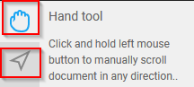 using the hand tool and selection tool for scrolling and selecting text in PDF Bob