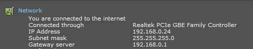 Finding network details using Speccy