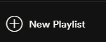 making a new playlist in Spotify desktop app