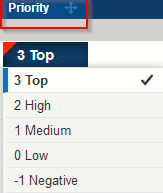 assigning priority to tasks in Toodledo