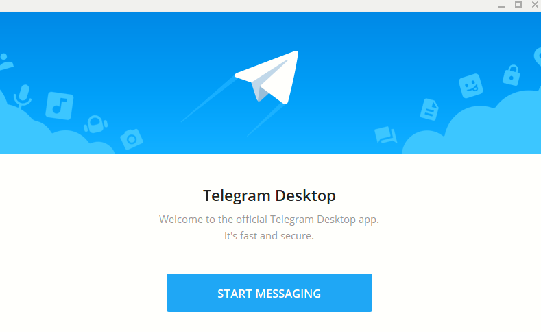 using Telegram Desktop app for the first time