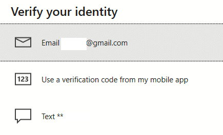 verifying Microsoft account identity to access Personal Vault