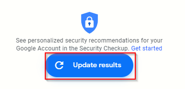 rescanning using Password Checkup tool to check for password vulnerabilities