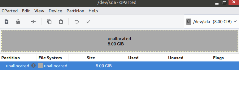 using GParted for disk partitioning in antiX