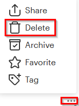 deleting saved web pages from pocket list