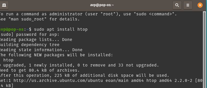 installing packages from command line in Pop!_OS