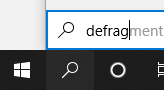 Accessing search box in Windows 10