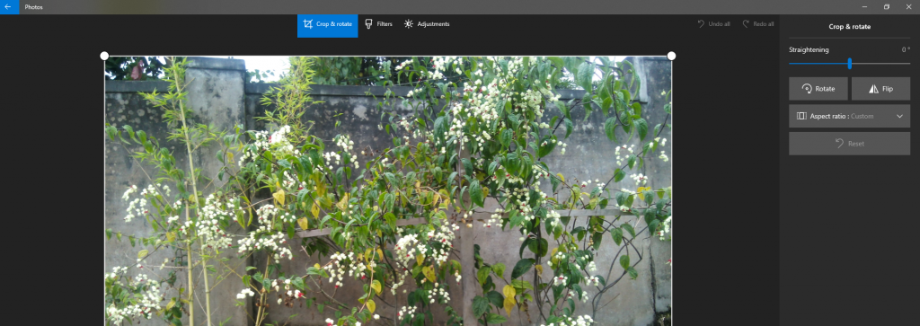 crop and rotate photos in Windows 10 Photos app