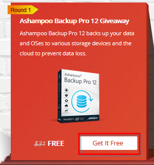 Ashampoo Backup Pro 12 free giveaway during WonderFox Christmas 2019 Giveaway Carnival