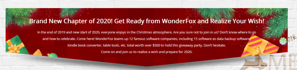 WonderFox Christmas 2019 Giveaway Carnival details