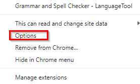 configuring Grammar and Spell Checker options in Chrome