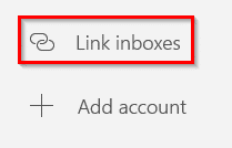 setting up a linked inbox in Windows 10 Mail app